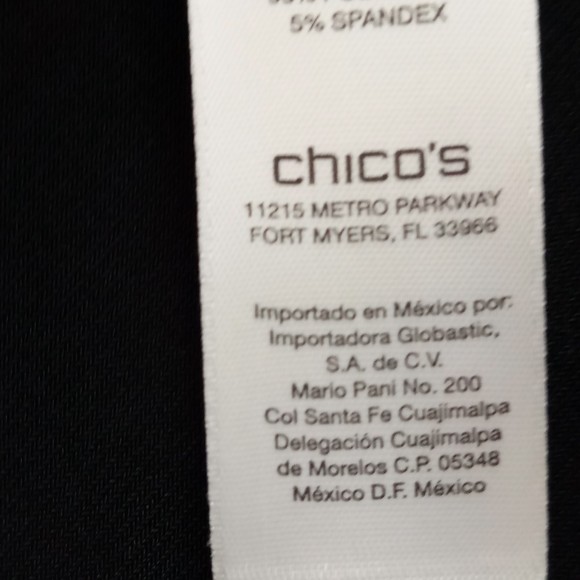 NWT Easywear by Chico's Black Sadie Lace 3/4 Jacket in Chico's size 2 (L/12) - Picture 7 of 10